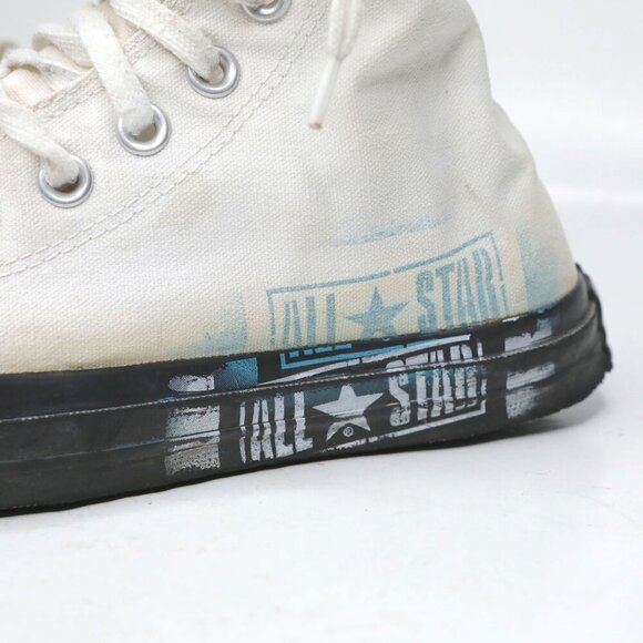 Vintage Converse Chuck Taylor All Stars High Top Sneakers Canvas Shoes White - Picture 7 of 12